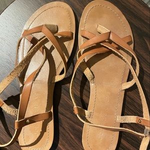 Joe Fresh Beige/Tan Sandals with Buckle